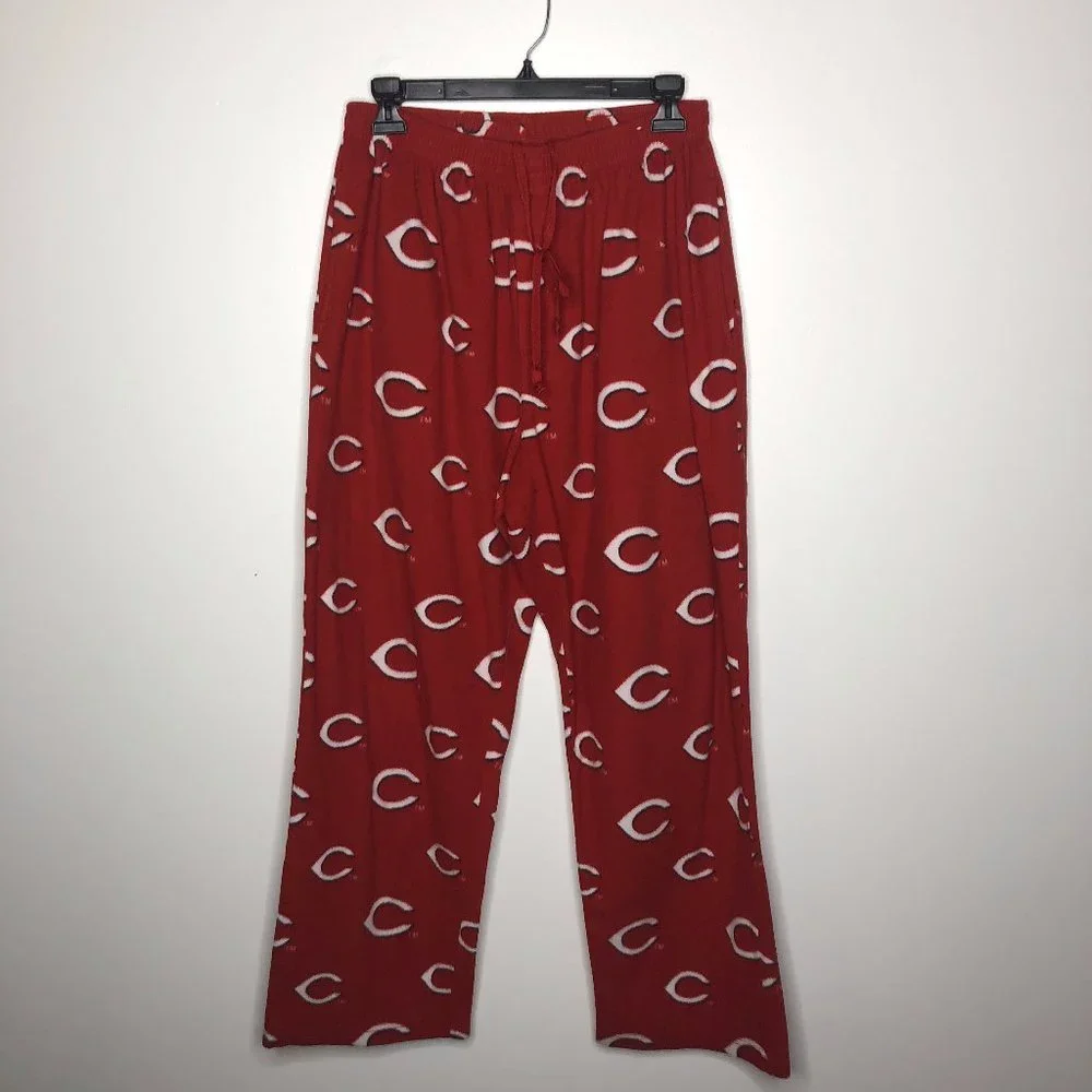 Concepts Womens Cincinnati Reds Elastic Waist Pockets Fleece Pajama Pants Size L - Picture 1 of 3